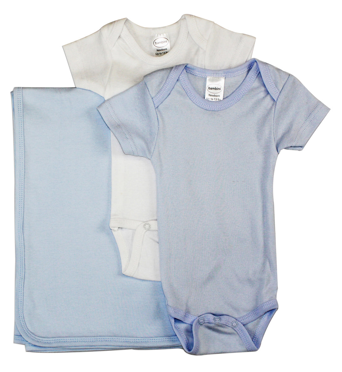 Baby Boy 3 Pc Layette Sets - White