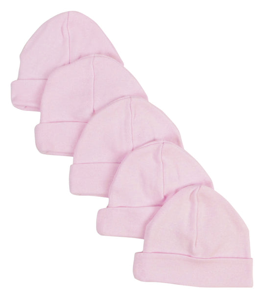 Pink Baby Cap (Pack of 5) - Pink