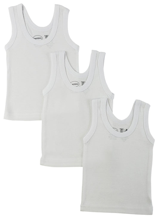 White Tank Top 3 Pack - White