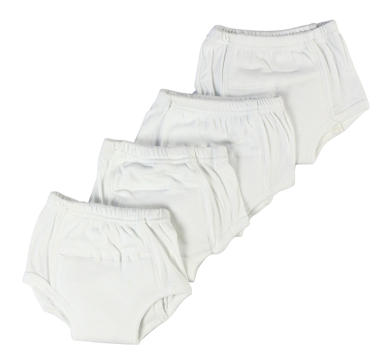 White Training Pants 4-Pack - White