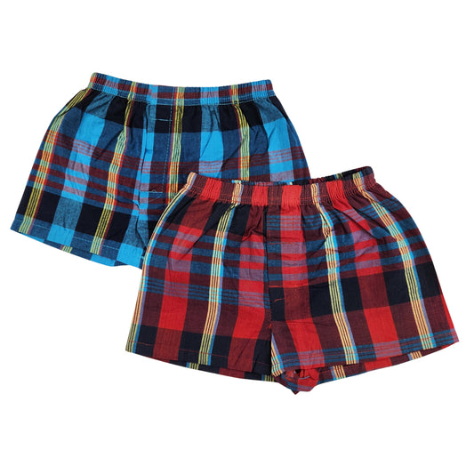 Baby Boxer Underwear 2 Pack - Blue/Red