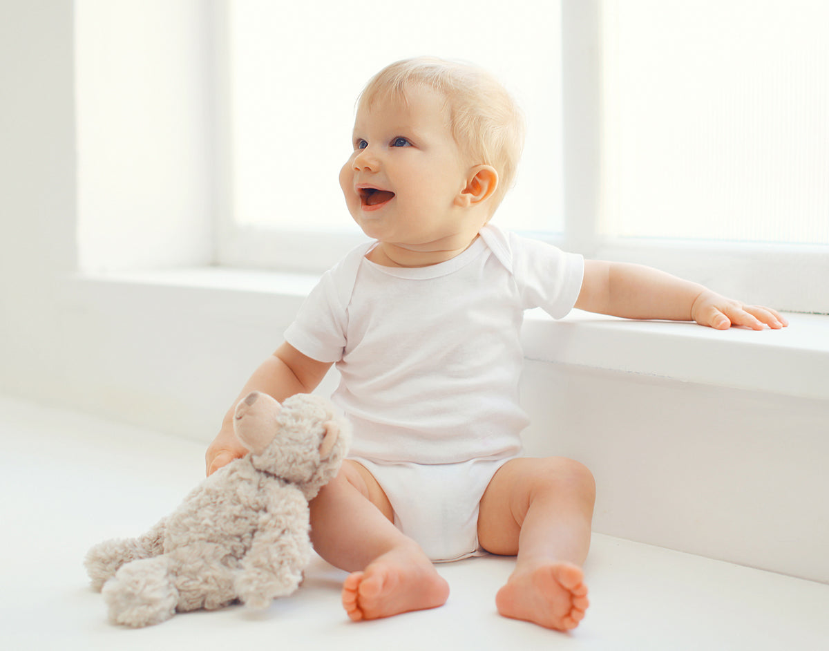 Infant Boys T-Shirts and Track Sweatpants - Grey/White