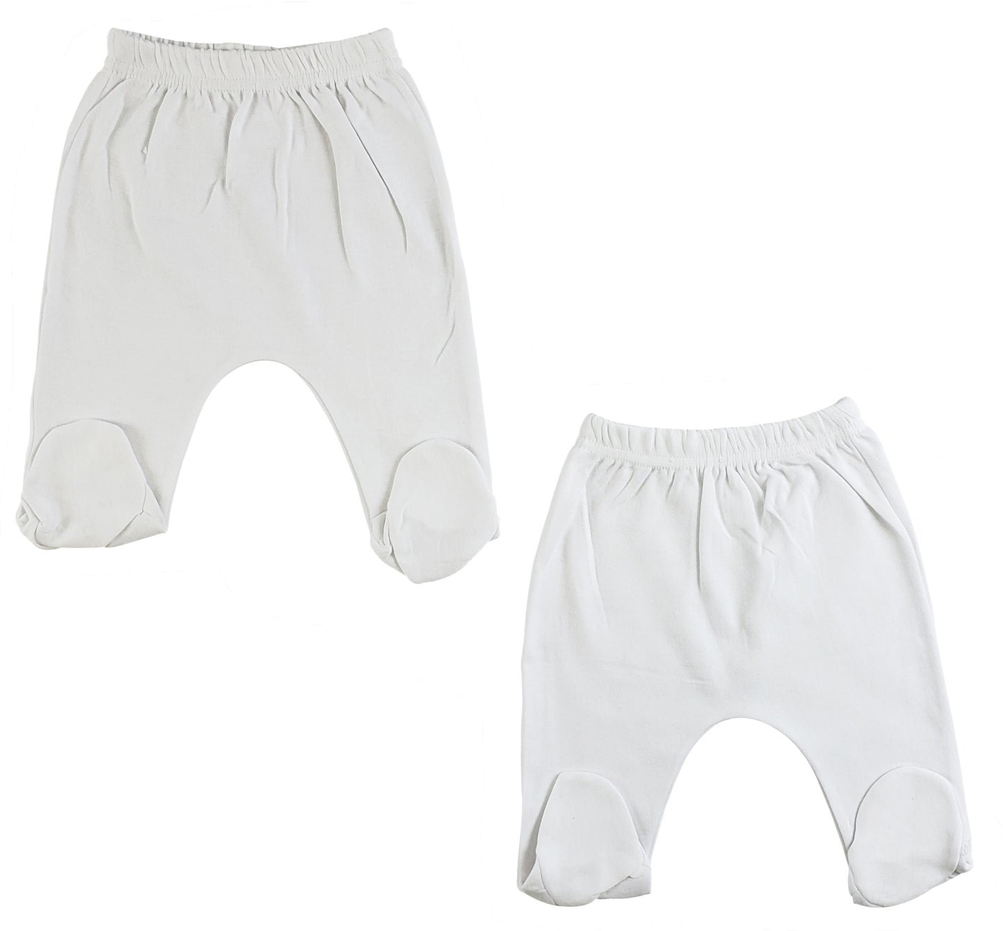 White Closed Toe Pants - White