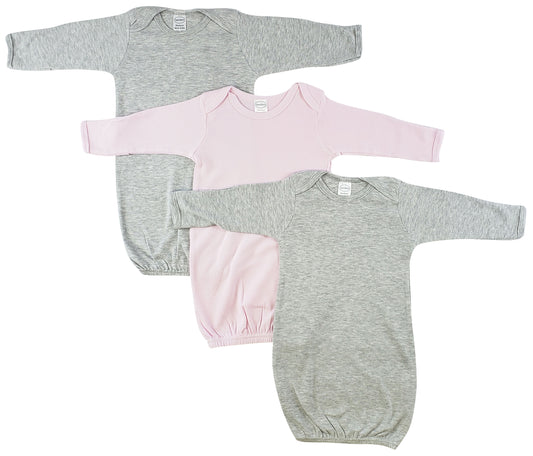 Baby Girl Shower Gift Set, 3 pc Set - White/Pink