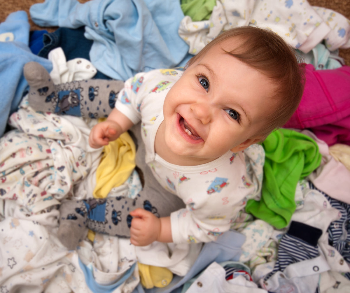 Infant T-Shirts and Track Sweatpants - White/Blue